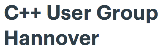C++ User Group Hannover